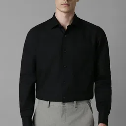 louis philippe Men Regular Fit Solid Spread Collar Formal Shirt-picture-11