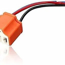 auto-ex H4 Car Motorcycle Headlight Ceramic Bulb Holder 3 Pin Female Socket Wire Cable Car Bulb Holder image 3