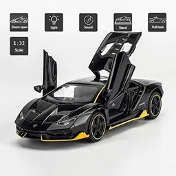 dezicon ecom 1: 32 Alloy Centenario LP 770-4 Model Alloy Sports Car Diecast Model Sound and Light Pull Back Cars Toys image 3
