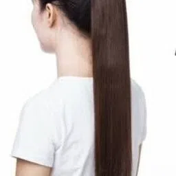 blushia Brown hair extension Ribbon Ponytail tie up wig Hair Extension image 2