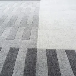 jaipur rugs Grey Geometrical Wool 6 ft X 9 ft Hand Woven Rectangle Carpet image 4