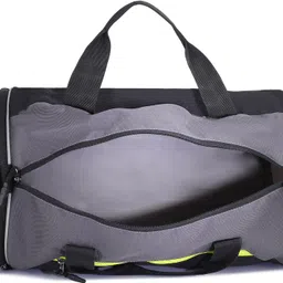 hrx by hrithik roshan 35 L Gym Duffel Bag - travel duffle luggage bag / gym sports bag for men & women - Grey, Black image 3