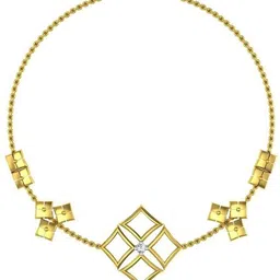 avsar NECKLACE18A Yellow Gold Precious Necklace image 2