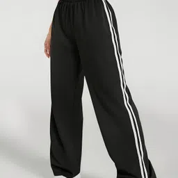 dockstreet Women Solid White Track Pants image 1