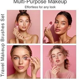 divyaan Beauty Travel Size Makeup Brushes Set Mini Makeup Brushes Kit with Case & Mirror image 5