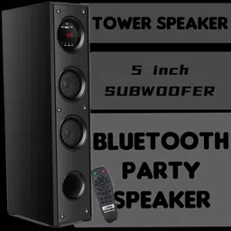 Qcluellu 214 =FG TOWER SPEAKER DJ Sound Stereo bass Built-in FM 80 W Bluetooth Tower Speaker image 4