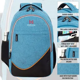 markway Large Laptop Backpack Water Resistant Backpack School Bag image 4