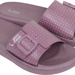 ENA Womens Soft Comfort Slides with Adjustable Buckle | Anti-Slip Sole & Women Slippers image 3
