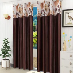 homefab india 213.5 cm (7 ft) Door Polyester Semi Transparent Curtain (Pack Of 2)-picture-13