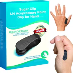HurryShoppy Acupressure Sugar Control Point Clip for Headache Tension Relief Massager Bp Monitor Adapter-image-29