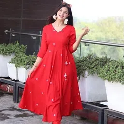 royal export Embellished Anarkali Kurta, Bottom & Dupatta Set image 5