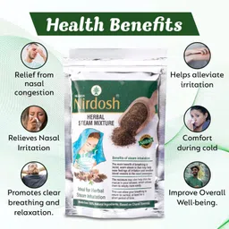 nirodsh Herbal Steam mixture (100g) (Pack of 1) Smoking Cessations image 4