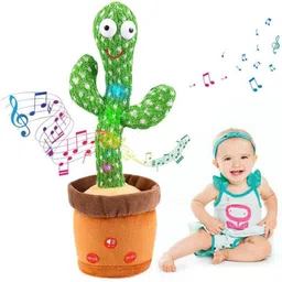 rrcollection Talking Dancing Cactus – Plush Toy with Lights and Sound, Perfect for Kids-picture-24