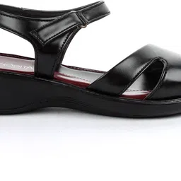 liberty Women 345-07-BLACK Wedges Sandal image 5