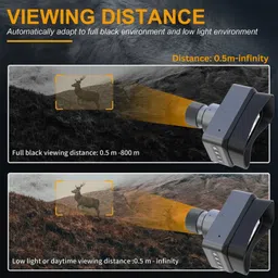 SHOPONIL 4K Night Vision Monocular Digital Camera with 3" TFT Screen, 2000mAh Battery Digital Binoculars image 3