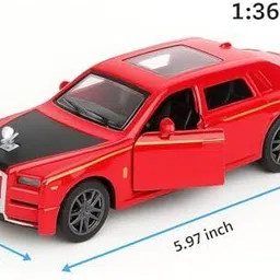 brightway toys 1:36 Scale Diecast Rolls Royce Phantom Car Alloy Pull-Back Model Toys for Kids image 3
