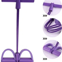 ezyfit Pull Reducer Training Bands 4 Tubes Body Trimmer Pedal Exerciser Yoga Crossfit Ab Exerciser image 2