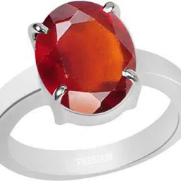 freedom Natural Certified Hessonite (Gomed) Gemstone 10.25 Ratti or 9.32 Carat for Male & Female Sterling Silver Ring-picture-23