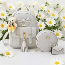 ashcrafzee Small 14 L Backpack Fashion Sling Bag Wallet Combo for Girls1-picture-48