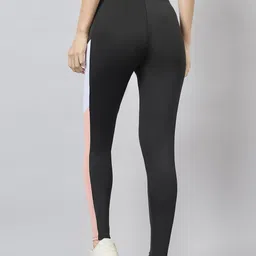 blinkin Solid Women Black, Pink Tights image 2