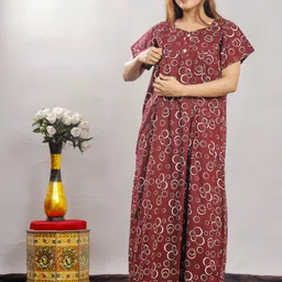 vardhana Women Maternity/Nursing Nighty-picture-10