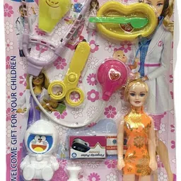 adfield one 2 in 1 Kids Combo – Doctor Set with Doll + Coffee House Doll Tea Set image 4