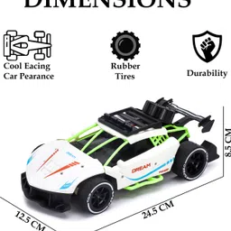 p s galaxy Rechargeable High Speed Racing Remote Control Car for Kids 2.4 GHZ, 1:16 Scale image 2