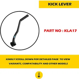 nikavi KLA17 Kick Lever Assembly Compatible for TVS Apache RTR 160 Kickstart Lever image 4