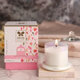 iris Celeste Bell Jar Candle Fragrance Fleur Pearl Collection-113g image 1