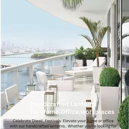 Designers Collection Paper Lanterns Green, White Paper Hanging Lantern image 3