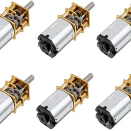 roboway 6PCS N20 3-6V 60RPM Digital Clock Micro High Torque Speed Reduction Metal Motor Control Electronic Hobby Kit image 1