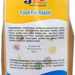jimmy Food for Rabbit - 400 GMS Pack 0.07 kg Dry Adult Rabbit Food image 2