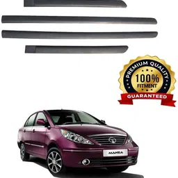 shopone Car Door Side Beading Moulding for Tata MANZA all model (Set of 4) (44) Car Beading Roll For Door-picture-15