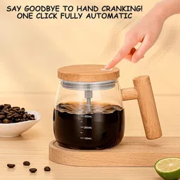 lavitra Electric High Speed Self Stirring, Glass Mixing Cup Self Stirring Coffee Plastic Coffee Mug-picture-10