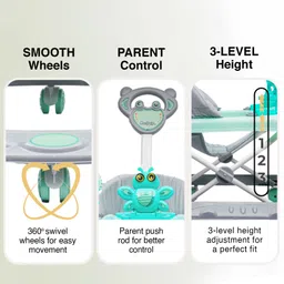odelee Musical Activity Walker With Parent Rod image 4