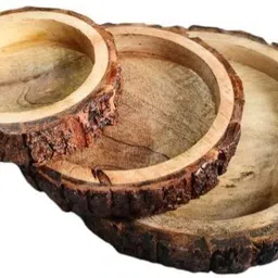 crafty city wooden serving tray pack of 6 pcs Tray Serving Set image 2