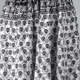 tankaviss Women Printed Regular White Skirt image 4