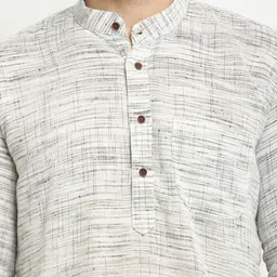 armaan ethnic Men Khadi Cotton Kurta Pyjama Set image 3