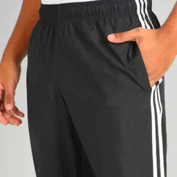 mastery Pack of 2 Men Striped Grey, Black Track Pants image 4