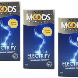 moods Silver Electrify 12 Dotted and Ribbed, delay condoms for an electrifying experience (Pack of 3) Condom-picture-17