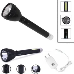 gallaxy 2IN1 Rechargeable Heavy Duty Supper Spotlight COB 2400mAh LED laser flashlight 8 hrs Torch Emergency Light image 4