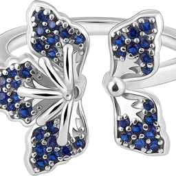 giva 925 Silver Mountain Ebony Ring for Women Sterling Silver Zircon Rhodium Plated Ring image 4