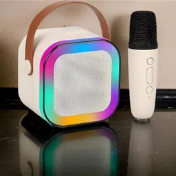 fronz G24_k12 Wireless Karaoke Mic Speaker: K12 with RGB, 5W Bluetooth 10 W Bluetooth Home Audio Speaker-image-4