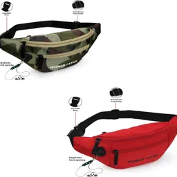 prike rock army & red combo waist bag Waist Bag image 2