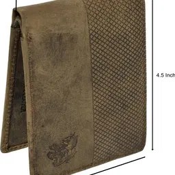 rustic leon Men Brown Genuine Leather Wallet image 4