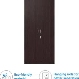 hometown Willy Engineered Wood 2 Door Wardrobe image 3