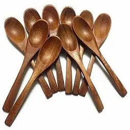 UMDA HANDICRAFT Wooden Handmade Small Spoon (Set of 10) Disposable Wooden Olive Spoon Set-picture-22