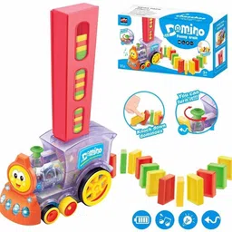 toyachi 40 Pcs Domino Train Toy Set With Lights and Sounds Multicolour7-picture-22