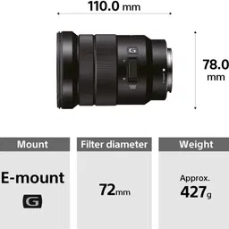 SONY SELP18105G Standard ZoomLens image 2