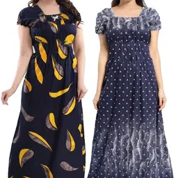 creation sarthak Pack of 2 Women Nighty-picture-47